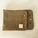 春待ちガーゼのスタイ兼ネックウォーマー　＊モカ＊