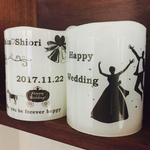 再販5！名入れLEDキャンドル2個セット<HW>