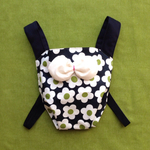 選べるカラー♡おままごと用抱っこ紐≪ Flower black ≫