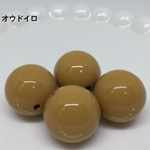 アクリルビーズ 12㎜ 6粒 オウドイロ 