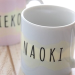 ハワイアンイニシャルマグカップ