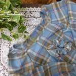 natural**(Ｌ)サックスブルーチェックOP