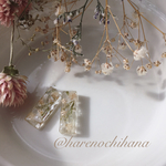 かすみ草のスティックピアス