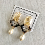 しずくパール✱レジンピアス
