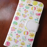 「夏祭り」/ iPhone & Android対応 手帳型スマホケース ＜受注制作・送料無料＞