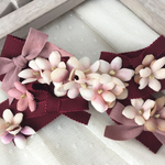 Ribbon on Ribbonバレッタ/deeply red