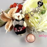 saly☆ぬいぐるみクマさんのバッグチャーム
