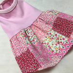 ペット服（パッチワーク風小花柄ワンピ