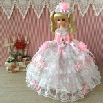 リカちゃん お姫様ドレス 一点物☆ピンク