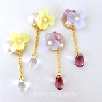  レモンとスミレ色 earring