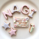 birthday : ナチュラルフラワー  アニバーサリープレートセット