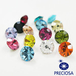 【チェコ製・プレシオサ】Vカット 埋込型pp31(約3.9mm)　マルチ系ミックス40粒入