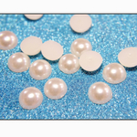 500粒 2mm 半円パール クリーム