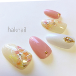 ニュアンスフラワーネイルチップ