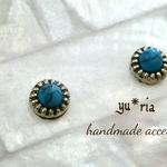 人気♡再々...販♡ターコイズ◆ネイティブピアス