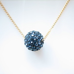 Swarovski Pavet Ball Necklase Montana