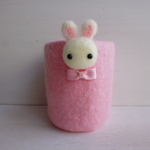 白うさぎさんのペンスタンド