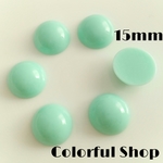 【値下げ】15mmカボション フラットラウンド*オパールグリーン