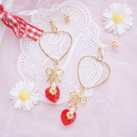 love heart cherry♡ピアスorイヤリング