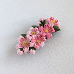 桜いっぱいのバレッタ