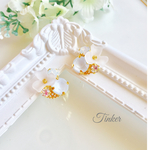  再販♡淡いブルーのビジューピアス（イヤリング）