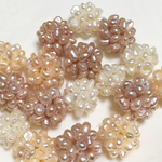 淡水パール ボール ピンク 2個 約14〜16mm 天然石 粒売り