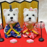 ウエスティーちゃんのお雛様　ご予約品です