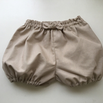 再販＊綿麻 かぼちゃパンツ（ベージュ）