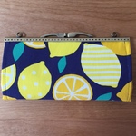 【ｋ様受注分】フレッシュレモンのがま口長財布