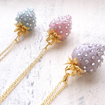 (ｽﾜﾛ/PS)ごろっと大きないちごのネックレス