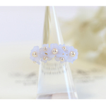 small flower リング（ライトブルー）
