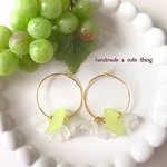 【＊spring＊ピアス】すずらんフープピアス/イヤリング/ノンホール＊