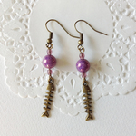 ★minco305さまオーダー品★魚の骨のピアス