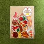 akashansan 食べ物フレークシールお弁当