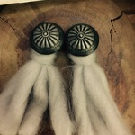 コンチョ wool fringe イヤリング