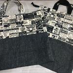 《送料無料》入園入学2点セット ニュースペーパー(アメリカンボード)×デニム風