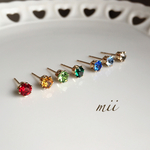 ≪14kgf≫vintage swarovski スタッドピアス 両耳