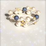 ☆universe☆ コットンパールの３連ブレスレット