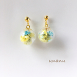 レモンスカッシュ＊かすみ草ピアス/イヤリング