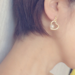大幅値下げ❣️ハート&パールのイヤリング