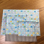 入園グッズ男の子向け 3点セット 給食袋、コップ袋、ランチマット