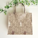 茶色のシロクマ？ラミネートバッグ Lサイズ