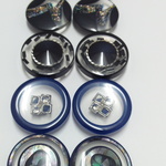 23～25ｍｍ◇10個入◇　♡再販♡　ダークブルー　ペアアソート春夏ボタン
