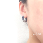 ビーズのフープピアス&イヤリング