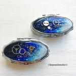 宇宙と歯車のピルケース(オーバル型)
