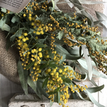 ミモザとユーカリのフレンチスワッグ