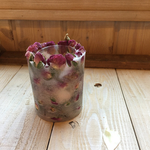 ミニ薔薇のキャンドル