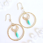 * 爽やか * 透かし × ターコイズ ピアス 