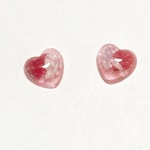 ドライフラワー＊ハート小さなピアス＊イヤリング