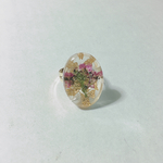 ピンクの花束のリング